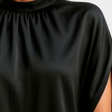 Haruna Vestido Midi Atemporal Monocromo Redondo Élite