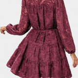 Soreia Vestido Camisero Botones Manga Texturizada Exclusivo