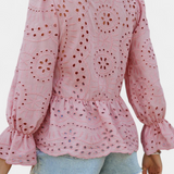 Kayden Top Bohemio De Encaje Corte Fluido Exclusivo