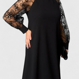 Bellezza Vestido de Encaje Luxe con Mangas Largas Exclusivo
