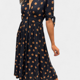 Lizzie Vestido Midi Colección Lunares Exclusiva Elegante
