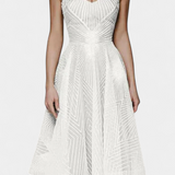Everleigh Vestido Largo Bordados Corte A Exclusivo