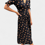 Lizzie Vestido Midi Colección Lunares Exclusiva Elegante