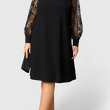 Bellezza Vestido de Encaje Luxe con Mangas Largas Exclusivo