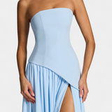 Celaena Vestido Maxi Off Shoulder Chiffon Colección Privada