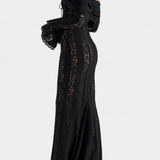 Rosalie Vestido Maxi Off Shoulder Encaje Exclusiva Elegante
