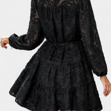 Soreia Vestido Camisero Botones Manga Texturizada Exclusivo