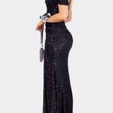 Molinas Vestido de Sirena Off Shoulder Lentejuelas Limitada