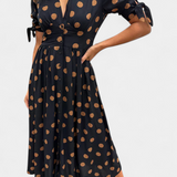 Lizzie Vestido Midi Colección Lunares Exclusiva Elegante