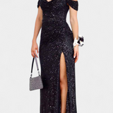 Molinas Vestido de Sirena Off Shoulder Lentejuelas Limitada