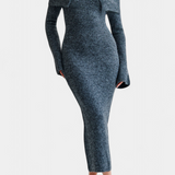 Solsona Vestido Punto Ajustado Solo Hombro Exclusiva