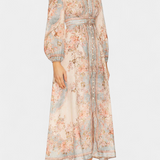 Dorotila Vestido Maxi Acampanado Floral Colección Exclusiva