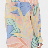 Lumina Conjunto Tropical Premium Camisa Shorts Cintura Alta