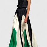 Antía Vestido Maxi Off Shoulder Estampado Exclusiva