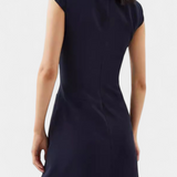 Karen Vestido Mini Plisado Exclusivo Con Cuello Alto