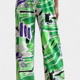 Senda Pantalón Pierna Ancha Estampado Abstracto Colección