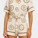 Seashell Mono Camiseta Exclusiva Con Detalle de Concha
