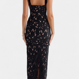 Vasanta Vestido Largo Festivo Seda Con Tirantes Lazo Privada