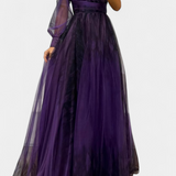 Becca Vestido Maxi de Chiffón Exclusivo de Colección