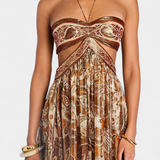 Tasha Vestido Maxi Halter Colección Detalles Exclusivos