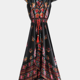 Chiara Vestido Floral Boho Chic Cintura Ajustable Exclusivo