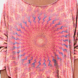 Omari Blusa Holgada Estampado Bohemio Retro Exclusiva