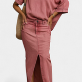 Apolonia Conjunto Vaquero Asimétrico Denim Exclusivo