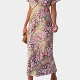 Triana Vestido Estampado Abstracto Colección Exclusiva