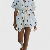 Avila Conjunto Kimono Lazo Shorts Lunares Colección