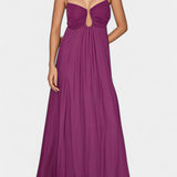 Elettra Vestido Maxi Tirantes Finos Drapeado Exclusivo