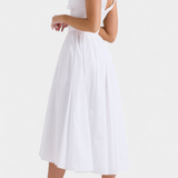 Margie Vestido Midi Estampado Floral Romántico Exclusivo