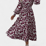 Nerin Vestido A Line Leopardo Exclusivo Cintura Ajustable