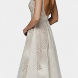 Everleigh Vestido Largo Bordados Corte A Exclusivo