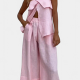 Oriana Conjunto Strapless Colección Exclusivo Falda Abierta