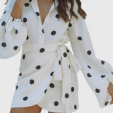 Romara Vestido Mini Lunares Colección Exclusiva Cintura