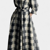 Miriam Vestido Maxi Manga Larga Tejido Premium Limitada