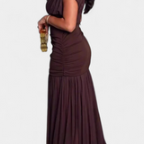 Noelia Vestido Bodycon De Malla Plisada Edición Limitada