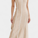 Santona Vestido Maxi Bicolor Sin Mangas Edición Limitada