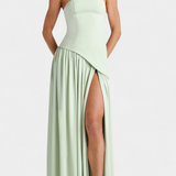 Celaena Vestido Maxi Off Shoulder Chiffon Colección Privada