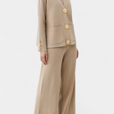 Aireen Conjunto de Punto Cárdigan y Pantalón Ancho Edición