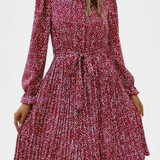 Evabeth Vestido Midi Plisado Leopardo Edicion Limitada