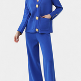 Aireen Conjunto de Punto Cárdigan y Pantalón Ancho Edición