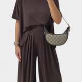 Trista Conjunto Recto De Top Y Pantalón Ancho Modal Privado
