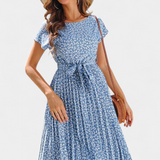 Galilea Vestido Midi Colección Floral Exclusivo Elegante