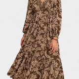 Lunetta Vestido Maxi Bohemio Estampado Floral Exclusivo