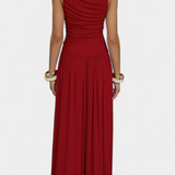 Maddy Vestido Maxi Sin Mangas Drapeado Lateral Exclusivo