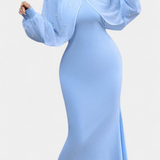 Atenea Vestido Halter De Malla Con Mostacillas Exclusivas