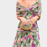 Alondra Vestido Largo Estampado Floral Fantasía Exclusivo