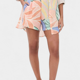 Lumina Conjunto Tropical Premium Camisa Shorts Cintura Alta