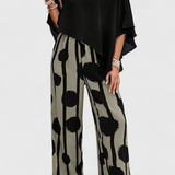 Aleida Conjunto Asimétrico Top Pantalón Estampado Colección